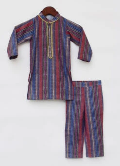 Multicolored Cotton Printed Kurta Pyjama -C Bazaar Shop multicolored cotton printed kurta pyjama kdbdfk2270 b