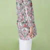 Multicolored Cotton Printed Stitched Kurta Pyjama Festive Wear