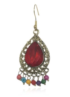 Multicolored Dangler Earrings Festive Wear