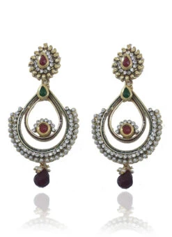 Multicolored Danglers Earrings Festive Wear 5 Multicolored Danglers Earrings Festive Wear -C Bazaar Shop multicolored danglers earrings ermvn10367 b