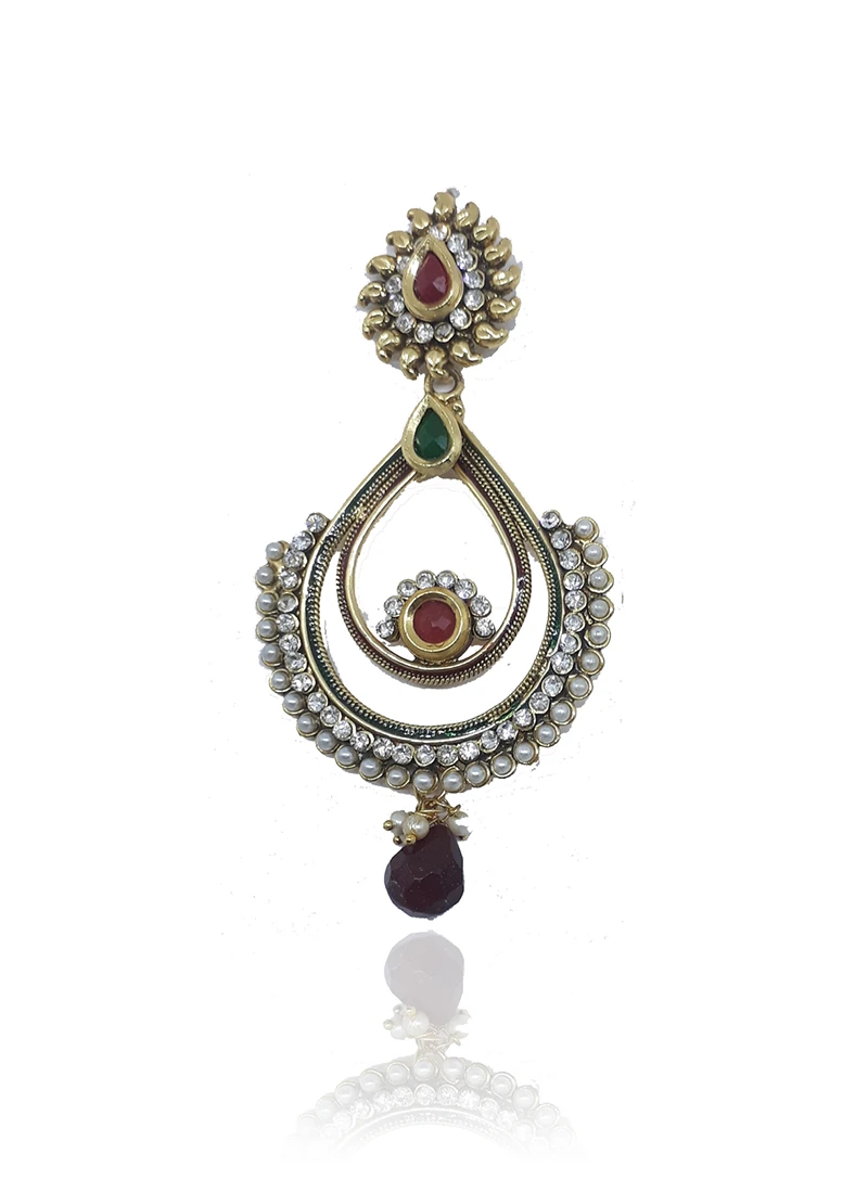 Multicolored Danglers Earrings Festive Wear 1 Multicolored Danglers Earrings Festive Wear