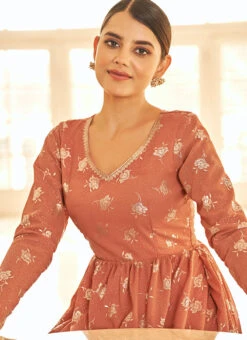 Multicolored Georgette Foil Printed Anarkali Gown After Six Wear 7 Multicolored Georgette Foil Printed Anarkali Gown After Six Wear -C Bazaar Shop multicolored georgette foil printed anarkali gown bgwsom4708 b