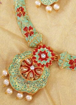 Multicolored Necklace Set Festive Wear