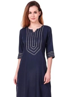 Navy Blue Printed Kutra Palazzo Set After Six Wear -C Bazaar Shop navy blue embroidered indo western suit iwsudmf177 b