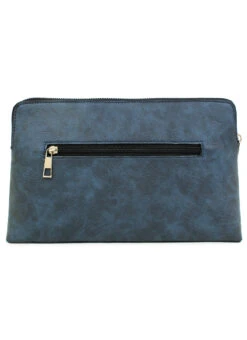 Navy Blue Polyster Clutch -C Bazaar Shop navy blue polyster clutch hbdsa437a b