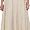 Off White Blended Cotton Skirt Work Wear