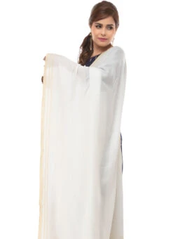 Off White Cotton Slub Weaving Work Dupatta Work Wear -C Bazaar Shop off white cotton slub weaving work dupatta dpdmimfd091 b