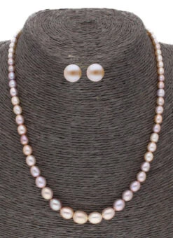 Off White Pearls Necklace Set Party Wear -C Bazaar Shop off white pearls necklace set jyhjpjun20161 b