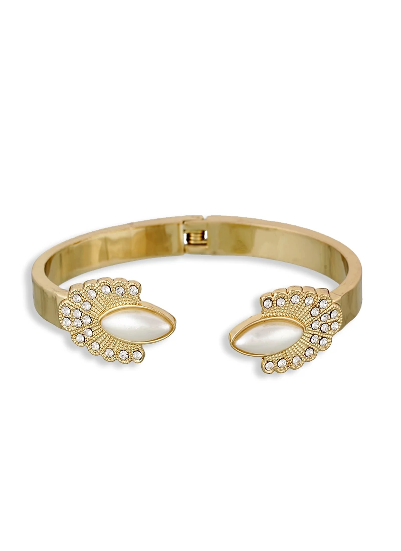 One Stop Fashion Stone Gold Bracelet Party Wear 2 One Stop Fashion Stone Gold Bracelet Party Wear - Image 2