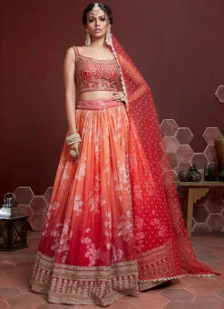 Orange And Red Art Silk Printed Designer Lehenga Choli Festive Wear 6 Orange And Red Art Silk Printed Designer Lehenga Choli Festive Wear -C Bazaar Shop orange and red art silk printed designer lehenga choli ghsak4286103 u