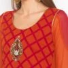 Orange Georgette Palazzo Set Party Wear