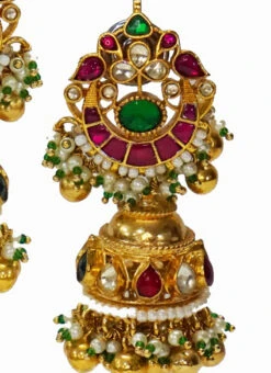 Pachi Pink Jhumka Party Wear