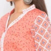 Peach Cotton Palazzo Set Party Wear
