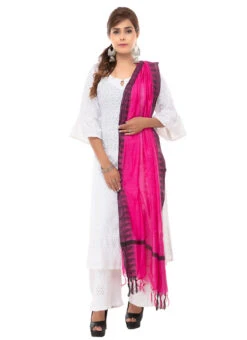 Pink Blended Cotton Dupatta After Six Wear -C Bazaar Shop pink blended cotton dupatta dpsdmfd195 u