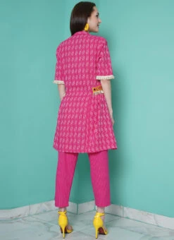 Pink Cotton Kurta Straight Pant Suit After Six Wear 7 Pink Cotton Kurta Straight Pant Suit After Six Wear -C Bazaar Shop pink cotton kurta straight pant suit krsdrnrwrks107 b