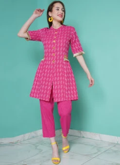 Pink Cotton Kurta Straight Pant Suit After Six Wear 6 Pink Cotton Kurta Straight Pant Suit After Six Wear -C Bazaar Shop pink cotton kurta straight pant suit krsdrnrwrks107 u