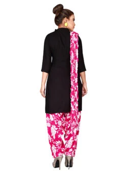 Pink Cotton Semi Patiala Pant After Six Wear -C Bazaar Shop pink cotton semi patiala pant wbpat006 b