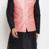 Pink Dupion Silk Nehru Jacket