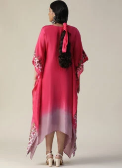 Pink Georgette Tops And Tunics Party Wear -C Bazaar Shop pink georgette tops and tunics kfdsas223 b