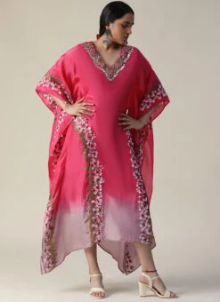 Pink Georgette Tops And Tunics Party Wear -C Bazaar Shop pink georgette tops and tunics kfdsas223 u