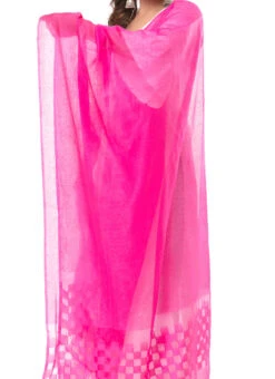 Pink Kota Cotton Dupatta Festive Wear