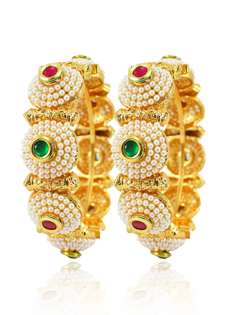 Pink N Green Bangles Set Wedding Wear 2 Pink N Green Bangles Set Wedding Wear - Image 2