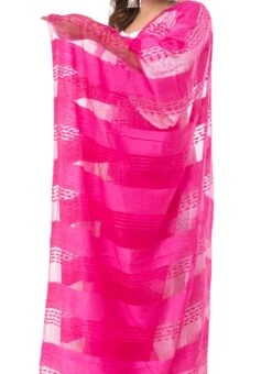 Pink Organza Dupatta After Six Wear