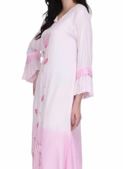Pink Rayon Kurta Palazzo Set Work Wear