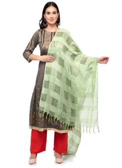 Pista Green Blended Cotton Dupatta After Six Wear 6 Pista Green Blended Cotton Dupatta After Six Wear -C Bazaar Shop pista green blended cotton dupatta dpsdmfd201 u