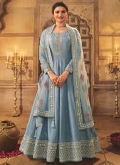 Prachi Desai Sky Blue Dola Silk Embroidered Anarkali Suit Party Wear 6 Prachi Desai Sky Blue Dola Silk Embroidered Anarkali Suit Party Wear -C Bazaar Shop prachi desai sky blue dola silk embroidered anarkali suit slsrf26573 u