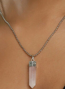 Purple Alloy Necklace Party Wear