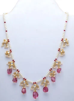 Purple Alloy Stone Necklace Party Wear 5 Purple Alloy Stone Necklace Party Wear -C Bazaar Shop purple alloy stone necklace jynsjde1625 b