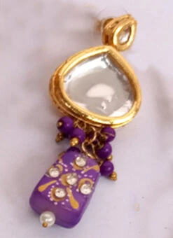 Purple Necklace Set Party Wear