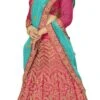 Rani Pink Art Silk Embroidered A Line Lehenga Party Wear