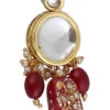 Red Alloy Kundan Necklace Party Wear