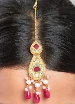 Red Alloy Mangtikka Party Wear 5 Red Alloy Mangtikka Party Wear -C Bazaar Shop red alloy mangtikka hejmjbr24 b