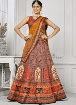 Red Art Silk Digital Print A Line Lehenga Festive Wear 6 Red Art Silk Digital Print A Line Lehenga Festive Wear -C Bazaar Shop red art silk digital print a line lehenga ghsjssbsl1712 u