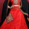 Red Blended Kutch N Mirror Work Chaniya Choli Festive Wear