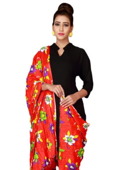 Red Cotton Semi Patiala Pant After Six Wear -C Bazaar Shop red cotton semi patiala pant wbpat027 b