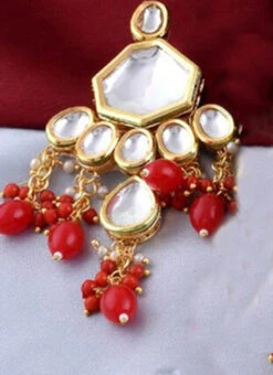 Red Designer Necklace Set Party Wear