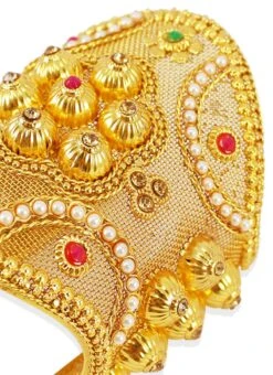 Red Kundan Bracelet Wedding Wear