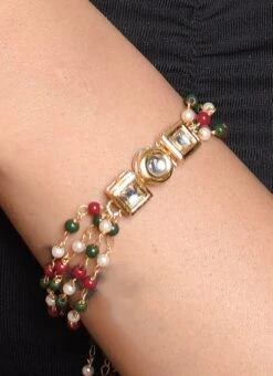 Red N Green Designer Bracelet Party Wear