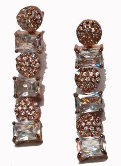 Rose Gold Imitation Necklace Set Party Wear