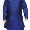 Royal Blue Dupion Silk Boys Kurta Pyjama Festive Wear