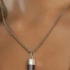 Shine Brown Alloy Necklace Party Wear