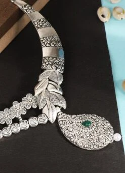 Silver Alloy Necklace Set After Six Wear