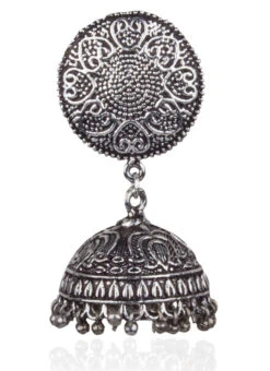 Silver Jhumka Earrings After Six Wear