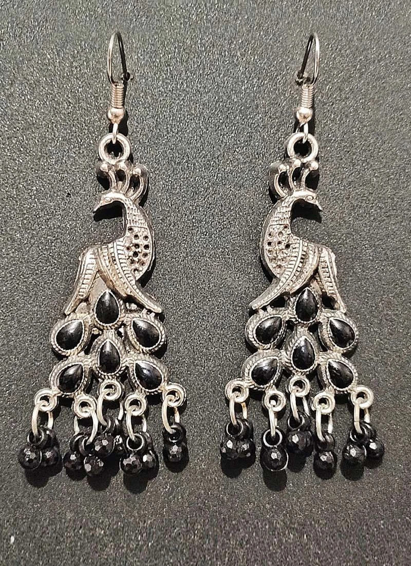 Silver N Black Dangler Earrings After Six Wear 3 Silver N Black Dangler Earrings After Six Wear - Image 3