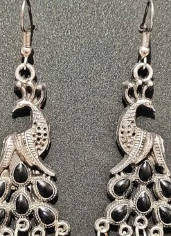 Silver N Black Dangler Earrings After Six Wear