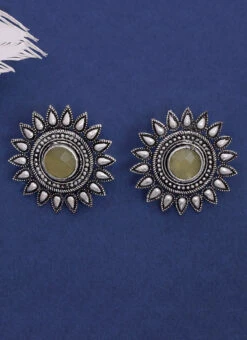 Silver N Yellow Studs After Six Wear 5 Silver N Yellow Studs After Six Wear -C Bazaar Shop silver n yellow studs ermpf9477 b
